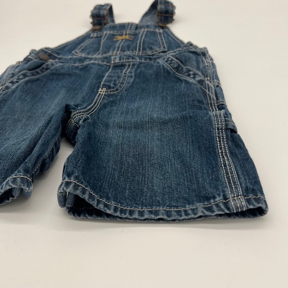 OshKosh B'gosh‎ Baby Denim Shortalls Jean Overalls 24 Months The Genuine Article - Picture 4 of 7